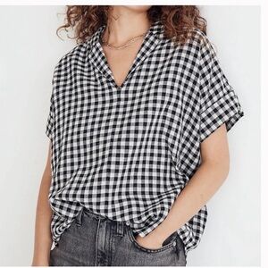 Madewell Swenson Popover Shirt in Double-Faced Gingham
